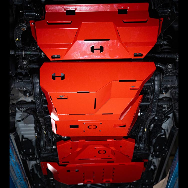 Hamer 4x4 Full Underbody Protection Plates 3 Pc (2012-2023 Toyota LandCruiser 70 Series)