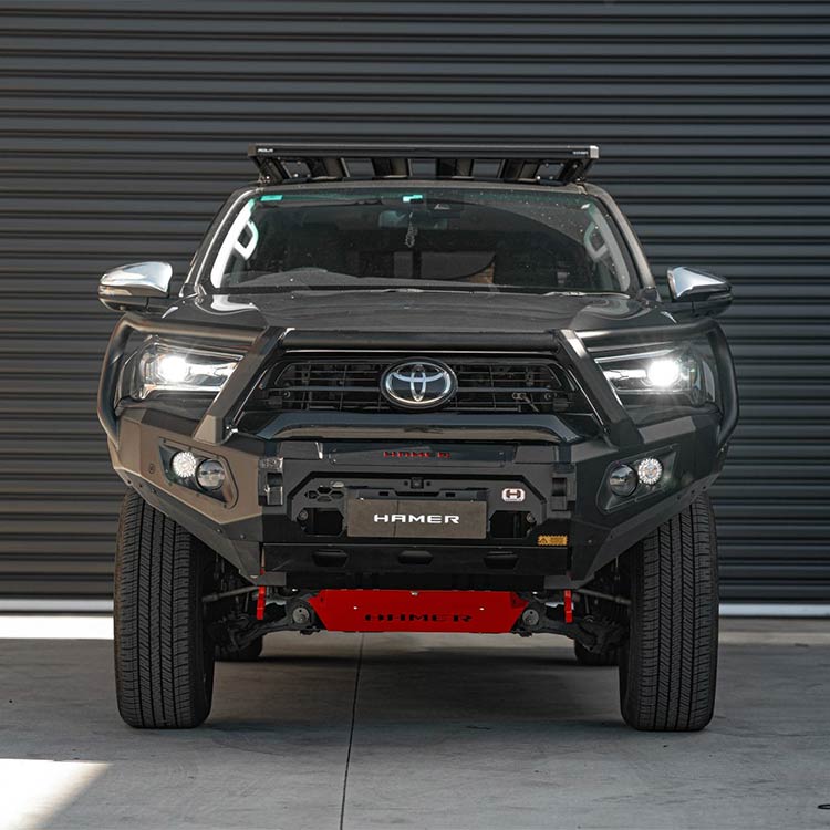 Hamer 4x4 King Series Plus Bullbar w/ 3.5T Recovery Points - Flares (2020-2023 Toyota Hilux Revo)