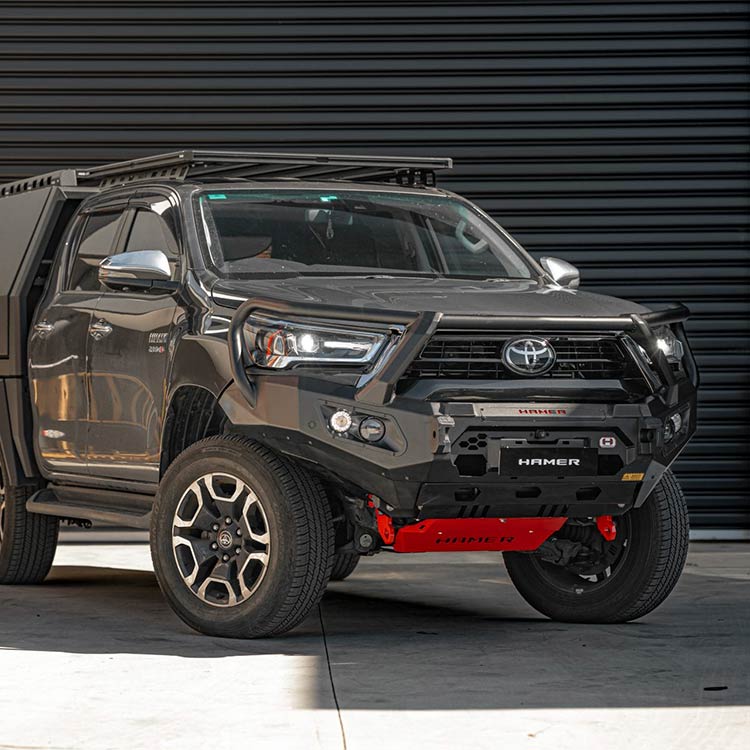 Hamer 4x4 King Series Plus Bullbar w/ 3.5T Recovery Points - Flares (2020-2023 Toyota Hilux Revo)
