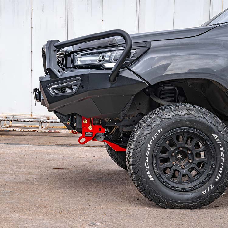 Hamer 4x4 Atlas Series Plus Bullbar w/ 3.5T Recovery Points - No Flares (2024+ Toyota Hilux Revo Dual Cab)