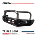 Hilux 2026-On (9th Gen) 707-01 Falcon Bull Bar Triple Stainless Loops Package (No Foglight)