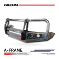 Great Wall Cannon XSR 2021-On 707-02A Alloy Falcon Bull Bar Black A-Frame Package (LED Foglight)