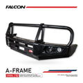 Great Wall Cannon XSR 2021-On 707-02 Falcon Bull Bar Black A-Frame Package (LED Foglight)