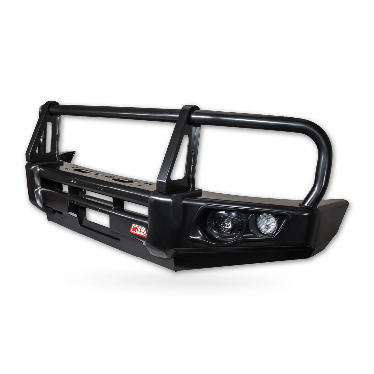 Prado 250 2025-On (With Fog) 707-02 Falcon Bull Bar Black A-Frame Package (LED Foglight) (Sand Black)