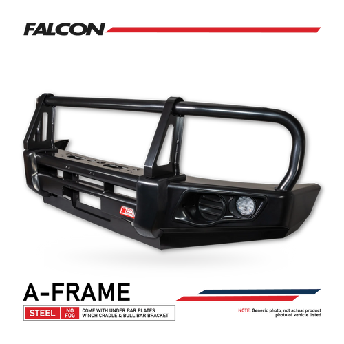 Great Wall Cannon XSR 2021-On 707-02 Falcon Bull Bar Black A-Frame Package (No Foglight)