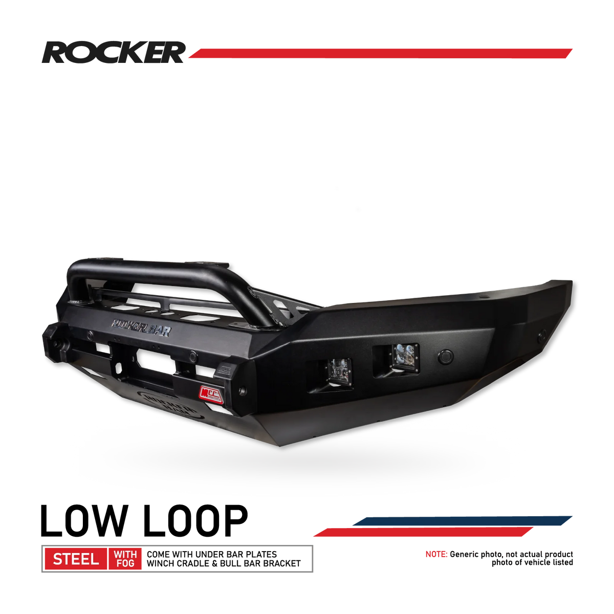 Hilux 2026-On (9th Gen) 078-01SQL Rocker Bull Bar Single Low Loop Package