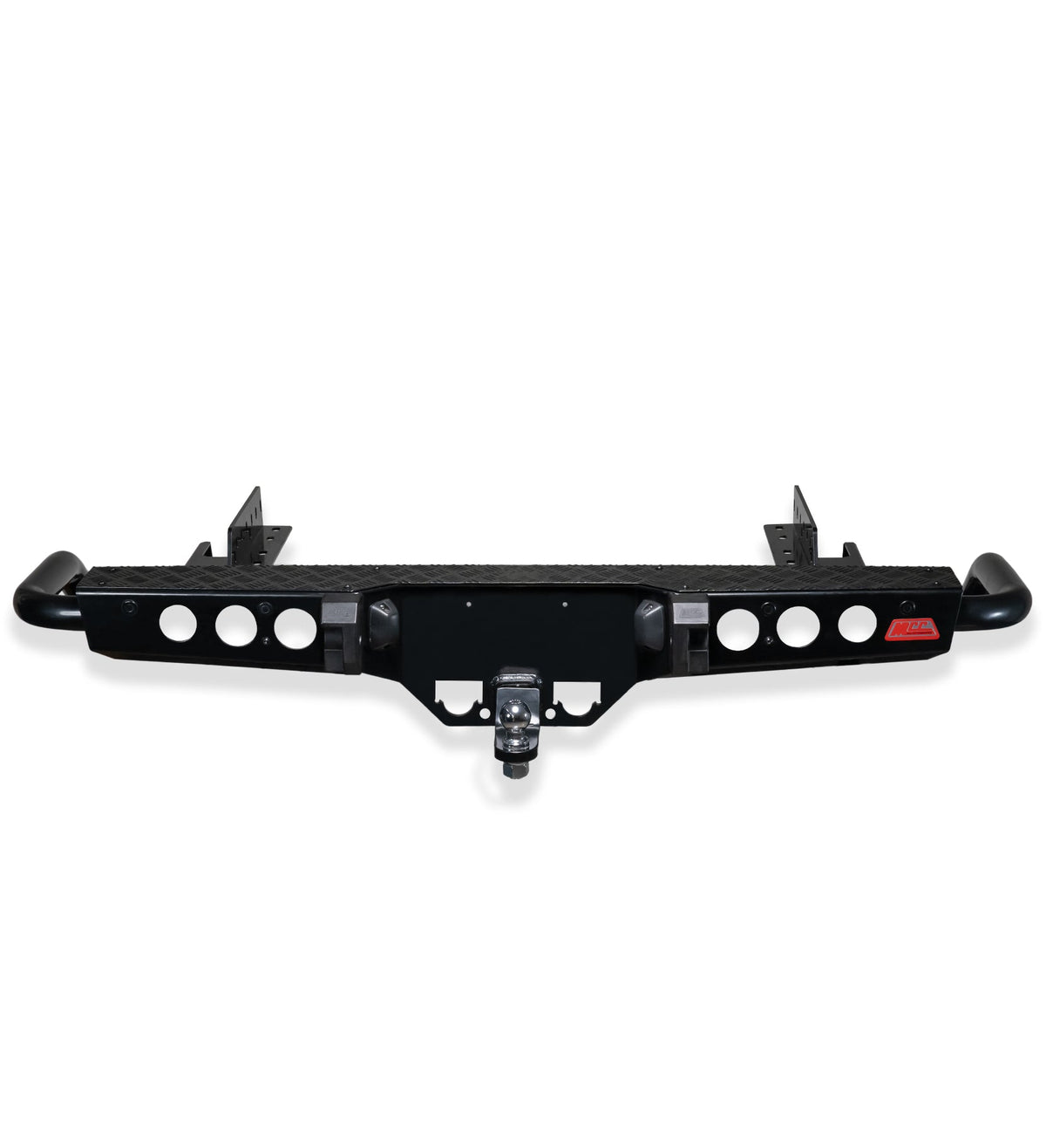 Next-Gen Ranger Raptor 2022-On - 022-03 Jack Rear Bar with Sand Black Step Plate Package - SKU MCC-05011-203SPB