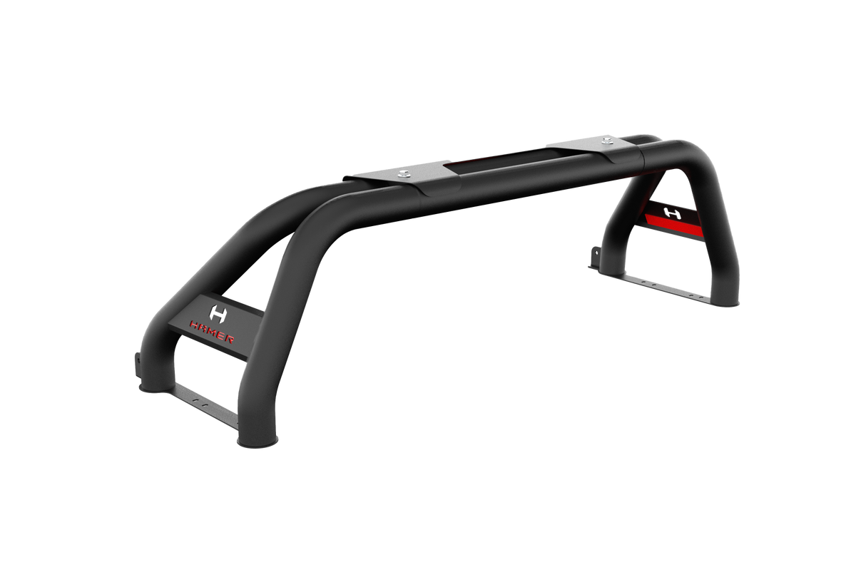 Front Drivers Side Corner View Sports Bar - Hamer 4x4