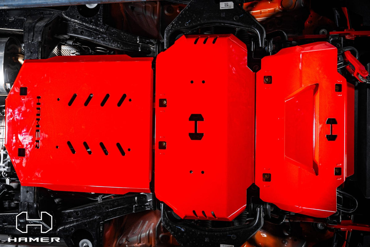 Hamer 3 Pce Underbody Protection Plates (Suitable for Diesel model) — H001-D-T323