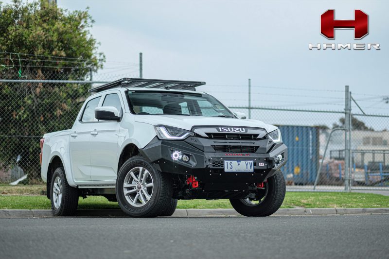 HAMER KING SERIES BULL BAR IN BLACK FOR ISUZU D-MAX 2020