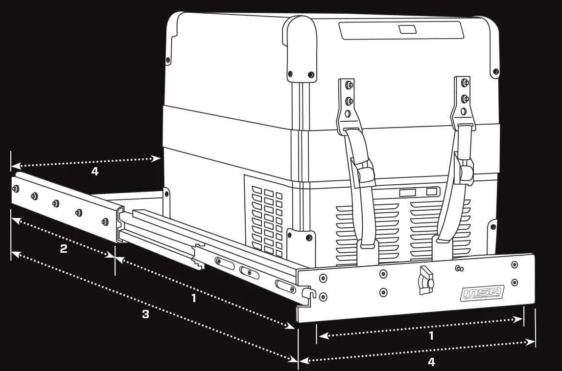 MSA 4x4 SL40 Straight Slide SL40