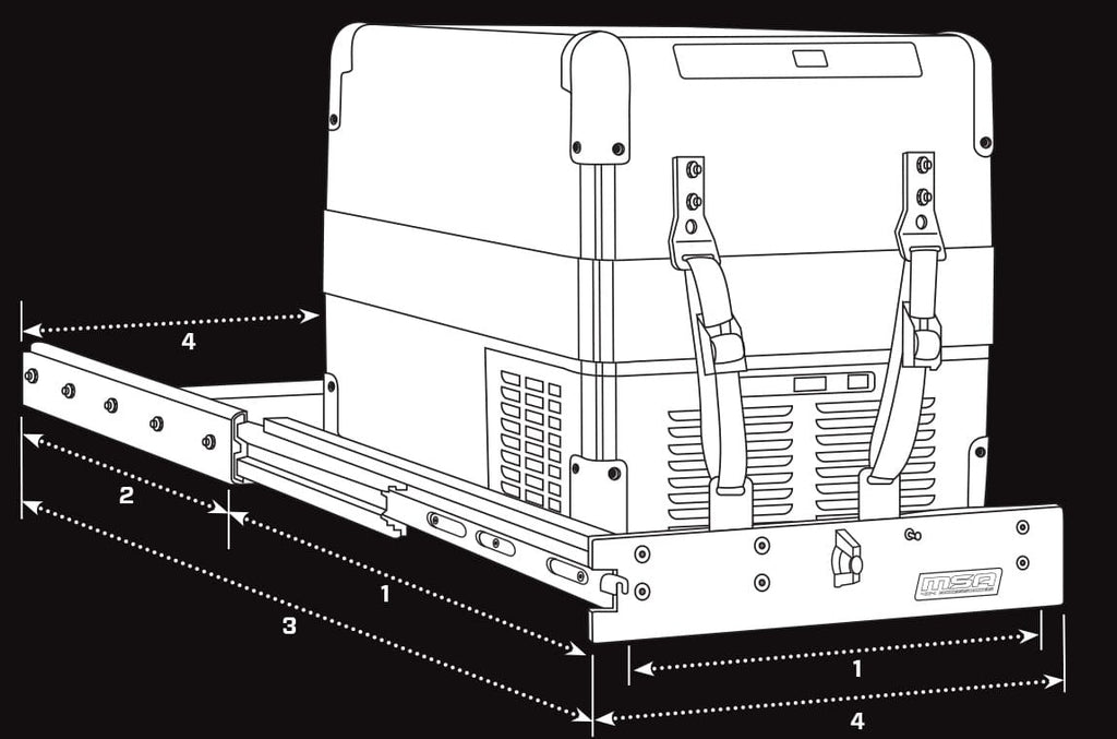MSA 4x4 SL60 Straight Slide SL60