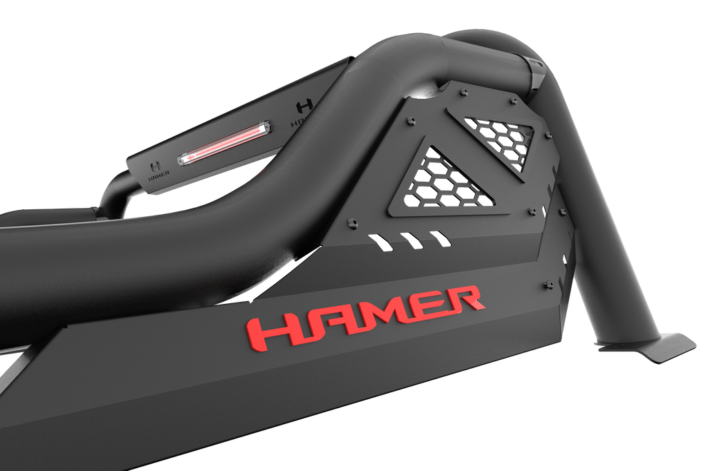 Hamer Titanium Series Sports Bar - Angled View with Logo