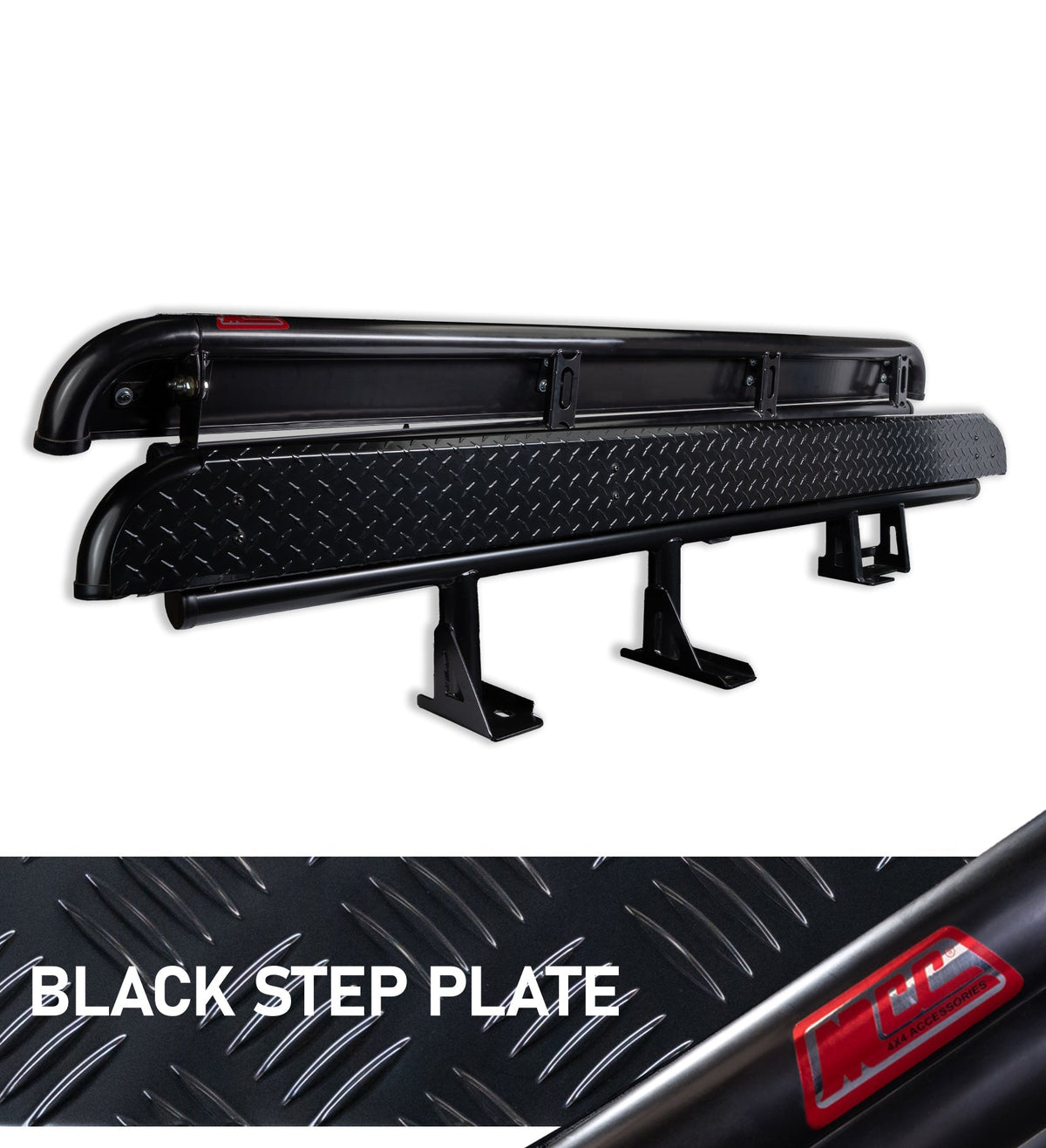 Dmax RG/BT50 TF 2020-Present  309BSBK All Black Side Step (Space Cab/Extra Cab) Package