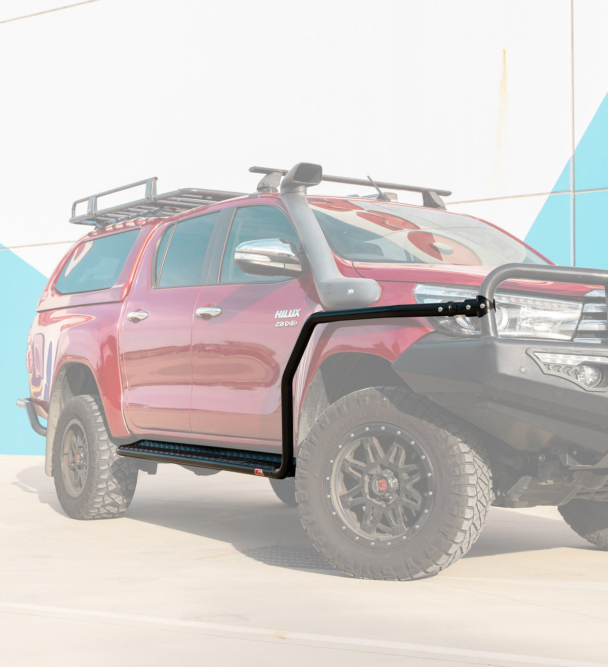 Prado 250 2025-On 039SBSR808 Sand Black Side Step and Rail Package (60mm Bull Bar) - SKU MCC-01025-039SBSR808