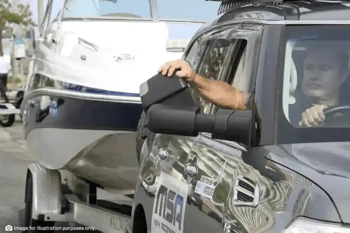 MSA 4x4 Manual 5 Year Warranty Landcruiser 70-79 Series Towing Mirrors TM400