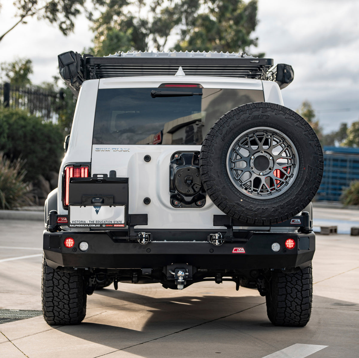 Great Wall Tank 300 2024-On  022-02 Rear Wheel Carrier Single Jerry Can Holder Package (Sand Black)