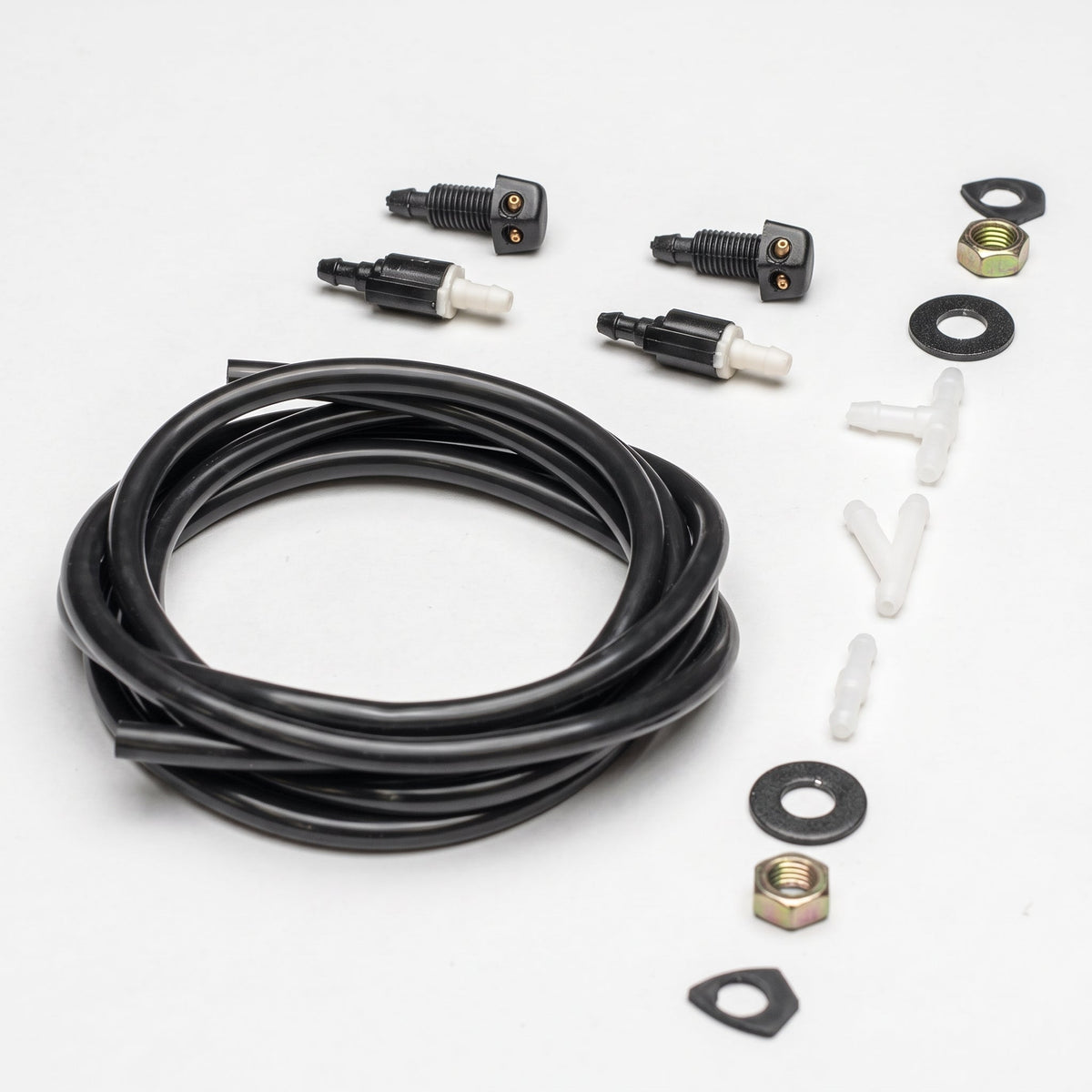 Universal Headlight Washer Jet with 1 Way Valve and Hose kit
